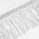 Braid with sequins "fringe", d = 3 mm, 10 cm, 4.5 ± 0.5 m, silver color
