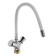 Accoona A4883G kitchen mixer, two -wound, silicone spout, silumin, white/chrome