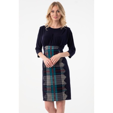 Women's dress, size 42, blue color-5