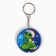 New Year's keychain with a flashlight for the keys "New Year: New Year tree" 5 x 10 cm