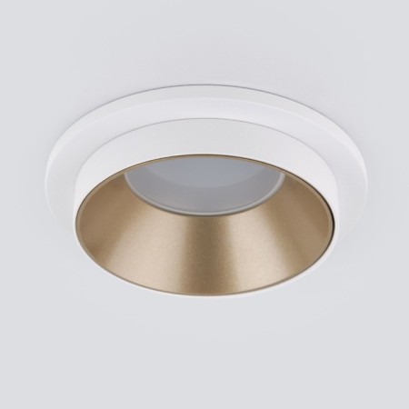 Interceptible Lamp Elektrostandard, Solar, 92x92x42 mm, GU10, gold, white color-1