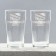 Gift set of beer glasses "100% man"