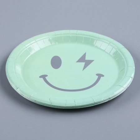 Papal plate "Smile", in the set 6 pcs., Mint color-1