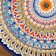 Largan Rishtan ceramics "Patterns", 32 cm, blue