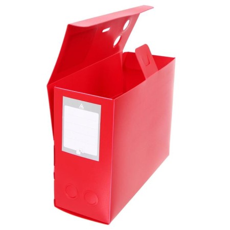 A4 archive folder A4, a root of 120 mm, plastic, calligrata, cut fastener, red, up to 1100 sheets-2
