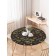 Tables on the table “Leaves on a dark background”, round, oxford, elastic band, size 120x120 cm, diameter 75-100 cm