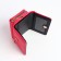 Women's wallet on the button, pink color