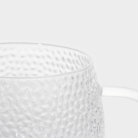 Glass mug for brew Magistro "Sarah" with a lid, 360 ml, 12 × 9 × 10.1 cm, sieve-4