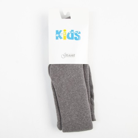 Pantyhose children's terry, color gray melange, height 140-146 cm-3