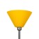 Plaphon "cone" E27 yellow 25x25x15cm