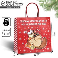 Gift package “Thank you this year”, 22 x 22 x 11 cm, new year