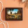 Casket "Summer", black, 8 × 10.5 cm, lacquer miniature