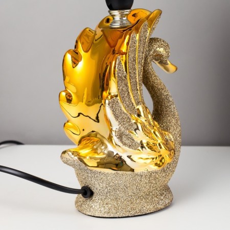 Table lamp "Swan" E14 40W gray-gold 15x19x32 cm Risalux-6