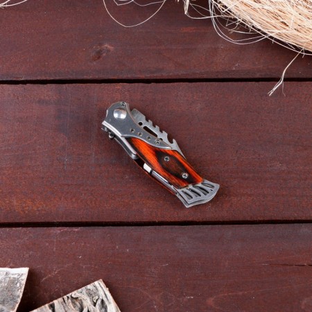 Folding “Pescar” knife 16.6cm, 76mm blade, with a flashlight-3