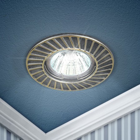 Lamp built -in era ST6, IP20, 50W, 90x28 mm, color Satin silver/gold-1