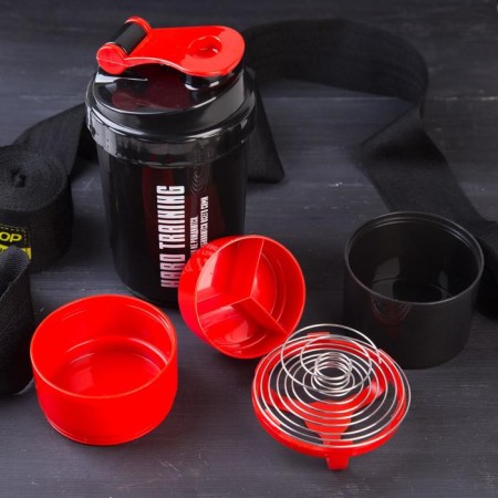 Shakeker with a bowl for protein "Heavy training", 500 ml-2