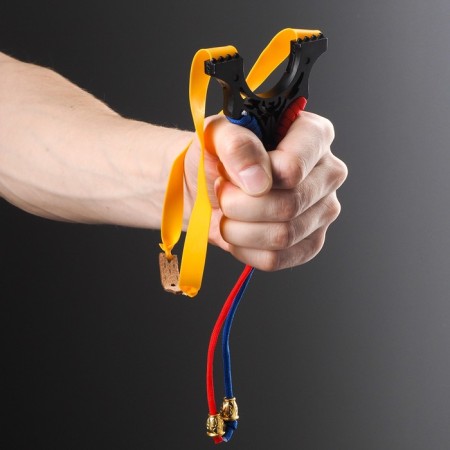 Metal slingshot "Dragonfly", in the braid-2