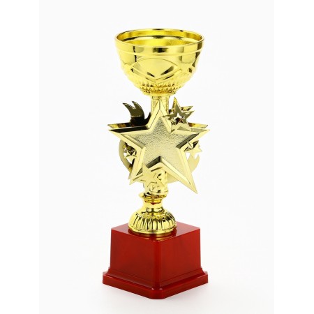 Cup 190, award figure, gold, plastic stand, 22.5 x 9 x 7.5 cm-1