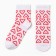 Women's socks kaftan "hearts" r.36-40 (23-25 ​​cm)