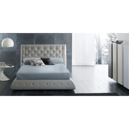 Satin Luxe gum sheet, size 200x220x20 cm, smoky-blue color