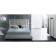 Satin Luxe gum sheet, size 200x220x20 cm, smoky-blue color