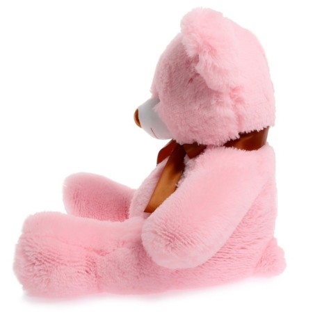 Soft toy "Bear Toptyka", pink color, 70 cm-3