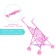 Stroller-path for dolls, plastic frame