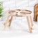 Table - a tray with a menage and folding legs "Do not tell anyone" d = 30x2 cm, birch