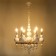 Siena chandelier 6he14 40W white-gold 60x60x117 cm