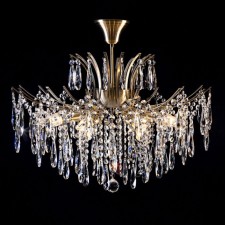 Люстра на штанге Citilux «Селена» CL302183 55х55х65 см, 6х40Вт, E14, цвет коричневый