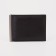 Building for bills with a metal holder, a department for cards, an outer pocket, brown color