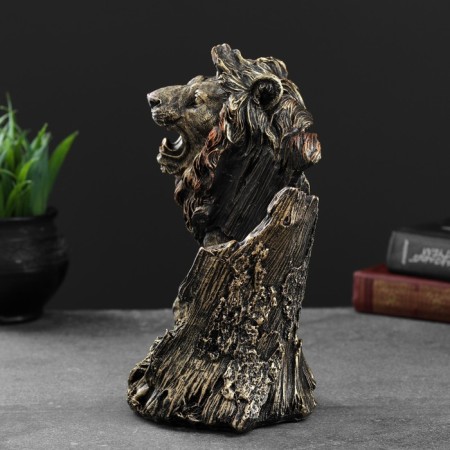 Stand for the bottle "Leo" bronze, 14x19x24cm-2