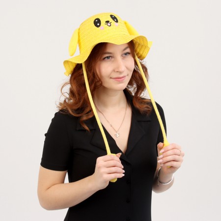 Panama "Cute Bunny", ears rise p. 52-54 yellow color-2