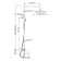 Shower system Wasserkraft A18801, tropical shower, thermostat, hand watering can, chrome