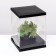Box for flowers with a vase and PVC windows, folding, 23 x 30 x 23 cm, black