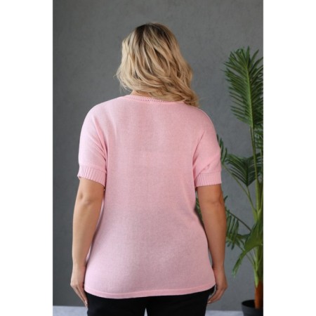 Female jumper, size 54, pink color-9