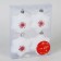 Jewelry decoration "Festive star" (set 4 pcs) cm, 5x7 cm, white