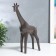 Souvenir ceramics "Giraffe" matte chocolate 30x7.5x24 cm