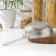 A colander "Marco", d = 19 cm, 37.5 x19.5 x 7 cm, a long handle, stainless steel, chrome