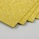 A set of glitter foamiran (5 sheets) 2 mm, 20x30 cm, light golden