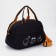 Sports bag with lightning, external pocket, long belt, black/yellow color