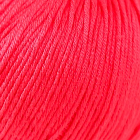 Baby Cotton yarn 50% acrylic 50% cotton 165m/50g (423 coral)-2