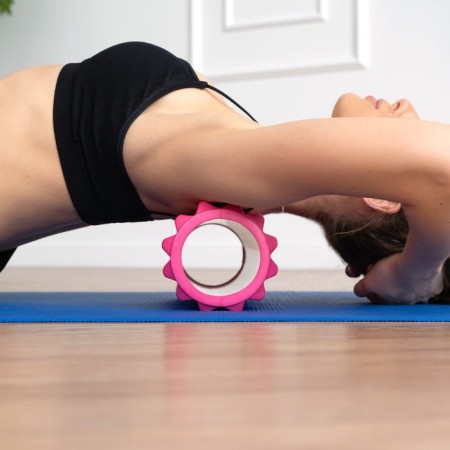 Massage roller SANGH, 33x13 cm, pink color-4