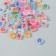 Beads for creativity plastic "Color English letters" Transparent 20 grams 0.4x0.8x0.8cm 92335