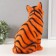 The piggy bank "Cat Tiger Color" height is 31.5 cm, width 16 cm, length 24 cm.