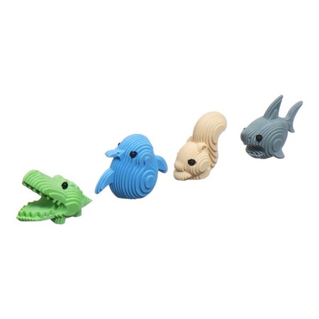 Eraser Figure animals Mix barcode on a piece-1