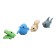 Eraser Figure animals Mix barcode on a piece