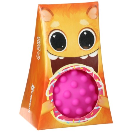 Developing tactile ball "Red Monster", with a squeak, 1 pc, crumb I-5