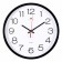 Watch wall, interior "Rubin", 30 cm, black