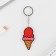 Brush for keys "Berry Ice Cream", metal